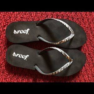 Reef Zebra print Stargazer sparkle flip flop